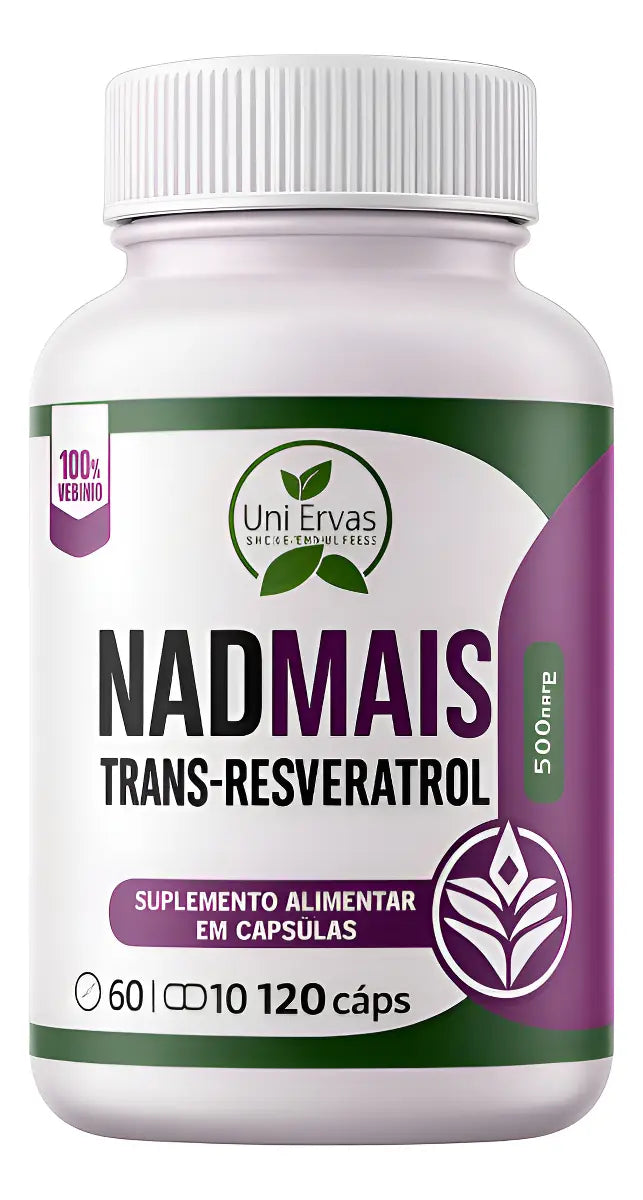 Resveratrol 500mg NAD MAIS — Antioxidante y Longevidad