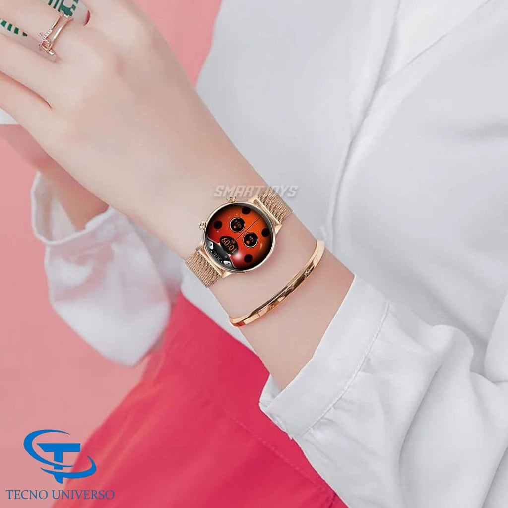 Smartwatch GTIDE Romance Dorado — Elegancia Femenina con Tecnología